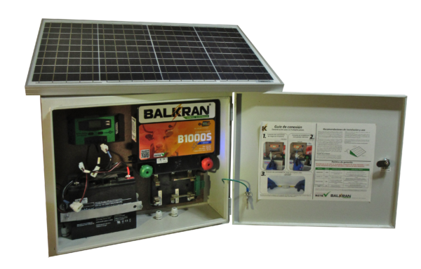 Cerca Eléctrica con Panel Solar Balkran B1000S para Ganadería de Leche