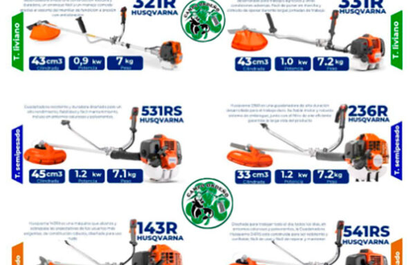Guadañadoras Husqvarna (Línea de Mantenimiento de Pasturas)